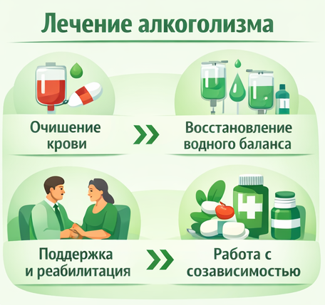 лечение алкоголизма в Раменском этапы